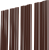 Штакетник Твин XL с прямым резом Grand Line 0,4 ПЭ матовый RAL 8017 шоколад Центр Кровли