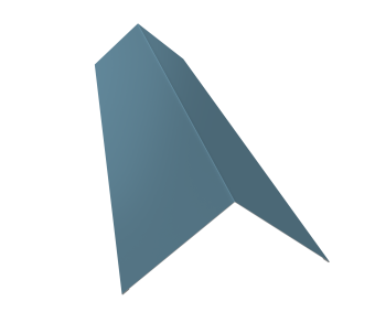 картинка Планка конька плоского 145х145 0,45 Drap TX RAL 5024 пастельно-синий (2м) Центр Кровли