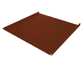 фото Фальц двойной стоячий Line Grand Line 0,45 PE с пленкой на замках RAL 3009 оксидно-красный Центр Кровли картинка Фальц двойной стоячий Line Grand Line 0,45 PE с пленкой на замках RAL 3009 оксидно-красный Центр Кровли