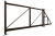 Ворота откатные Colority Zinc 2,03x4,5 RAL 8017 Центр Кровли