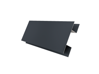 картинка Планка H-образная Экобрус 0,5 Drap TX RAL 7024 мокрый асфальт (2м) Центр Кровли