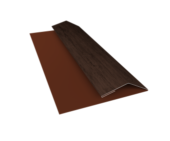картинка Планка финишная БХ new 0,45 Print Premium Antique Wood TwinColor (2м) Центр Кровли