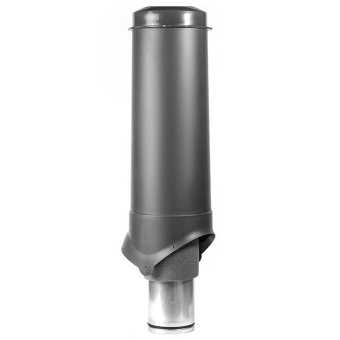 картинка Выход вентиляции Krovent Pipe-VT 125/700 изолированный серый Центр Кровли