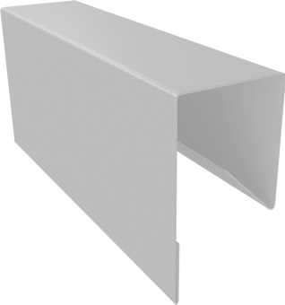 картинка Планка П-образная заборная 17 Grand Line 0,45 Drap ТХ RAL 7047 телегрей 4 (3м) Центр Кровли