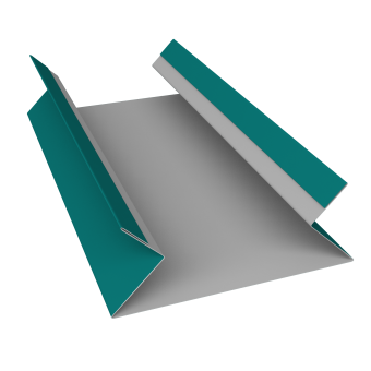 фото Планка угла внутреннего составная верхняя 0,45 PE с пленкой RAL 5021 водная синь (2м) Центр Кровли картинка Планка угла внутреннего составная верхняя 0,45 PE с пленкой RAL 5021 водная синь (2м) Центр Кровли