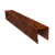 Планка боковая для забора из сайдинга (Блок-хаус new) 0,4 Print Premium Cherry Wood Fresh TwinColor (2,06м) Центр Кровли