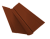 Планка ендовы верхней фигурной 150x150 0,45 PE с пленкой RAL 3009 оксидно-красный (2м) Центр Кровли