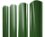 Штакетник Круглый фигурный 0,45 PE RAL 6002 лиственно-зеленый Центр Кровли