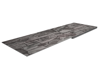 картинка Планка финишная 48х25 0,45 Print Elite Fine Stone TwinColor (2м) Центр Кровли