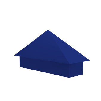 картинка Колпак на полустолб для С8,С10 0,45 PE с пленкой RAL 5002 ультрамариново-синий Центр Кровли