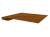 Планка завершающая 0,45 Print Elite Golden Wood TwinColor (2м) Центр Кровли