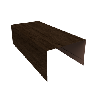 картинка Крышка для забора из сайдинга (Блок-хаус new) 0,45 Print Premium Antique Wood TwinColor (3м) Центр Кровли