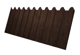 картинка Профнастил С8A v02 фигурный Grand Line 0,45 Print Premium Antique Wood TwinColor Центр Кровли