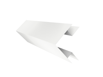 фото Угол внешний сложный 75х75 0,45 PE lite с пленкой RAL 9003 сигнальный белый (2м) Центр Кровли картинка Угол внешний сложный 75х75 0,45 PE lite с пленкой RAL 9003 сигнальный белый (2м) Центр Кровли