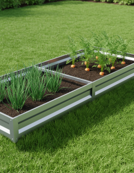 картинка Грядка оцинкованная Grand Line 4х1м Центр Кровли