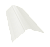 Планка конька фигурного 150x150 0,45 Drap TX RAL 9003 сигнальный белый (2м) Центр Кровли