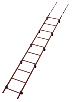 картинка Лестница кровельная Grand Line RAL 3009 2,76м Центр Кровли