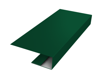 картинка J-Профиль 12мм 0,45 Drap RAL 6005 зеленый мох (3м) Центр Кровли