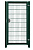 картинка Калитка Bastion с замком 2,03х1 RAL 6005 Центр Кровли Калитка Bastion с замком 2,03х1 RAL 6005 Центр Кровли