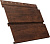 Софит металлический Квадро Брус v01 Grand Line с перфорацией 0,45 Print-Double Premium с пленкой Cherry Wood Dark F Центр Кровли