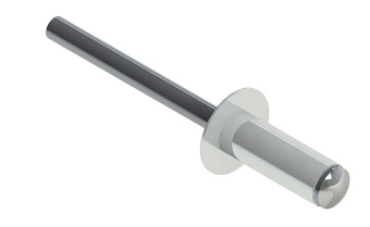 картинка Заклёпка вытяжная 4,8х14 RAL 9003 (10х500шт) нерж/нерж Центр Кровли