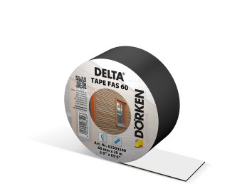 картинка Лента Delta-Tape Fas 60 односторонняя для проклейки нахлестов фасадных мембран Delta семейства Fassade (20мх60мм) Центр Кровли