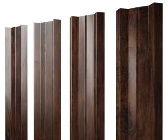 картинка Штакетник М-образный А с прямым резом 0,45 Print Elite Cherry Wood TwinColor Центр Кровли