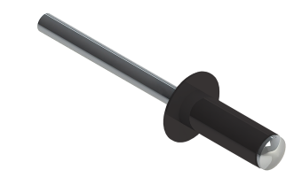 картинка Заклёпка вытяжная Daxmer 4,0х10 (1000шт) алюм/сталь RAL 8019 Центр Кровли