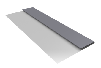 картинка Планка стартовая БХ new 0,5 Satin с пленкой RAL 7004 сигнальный серый (2м) Центр Кровли