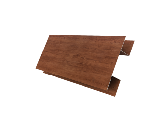 картинка Планка H-образная БХ new 0,45 Print Premium Rowan Wood Intense FTC (2м) Центр Кровли