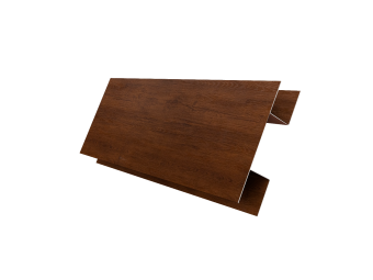 картинка Планка H-образная Экобрус 0,45 Print-Double Premium с пленкой Golden Wood Fresh (2м) Центр Кровли