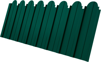 фото Профнастил C10A фигурный Grand Line 0,4 ПЭ двухсторонний RAL 6005 зеленый мох Центр Кровли картинка Профнастил C10A фигурный Grand Line 0,4 ПЭ двухсторонний RAL 6005 зеленый мох Центр Кровли