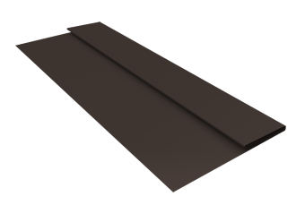 картинка Планка стартовая БХ new 0,5 Velur X RR 32 темно-коричневый (2м) Центр Кровли