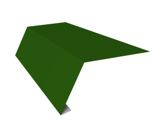 фото Планка карнизная для мягкой кровли 65х50 Фартук S1 карнизный 0,45 PE с пленкой RAL 6002 лиственно-зеленый (3м) Центр Кровли картинка Планка карнизная для мягкой кровли 65х50 Фартук S1 карнизный 0,45 PE с пленкой RAL 6002 лиственно-зеленый (3м) Центр Кровли