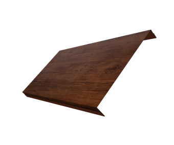 картинка Ламель обратная 200 забора жалюзи Texas 0,45 Print Elite с пленкой Cherry Wood TwinColor Центр Кровли