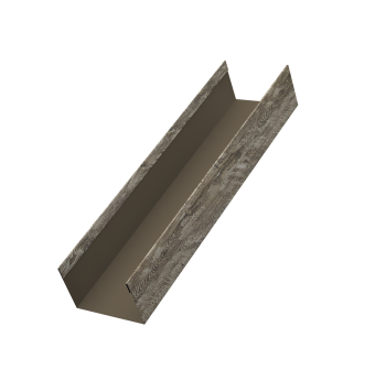 картинка Стойка жалюзи Milan,Tokyo 0,45 Print Elite Nordic Wood TwinColor (1,8м) Центр Кровли