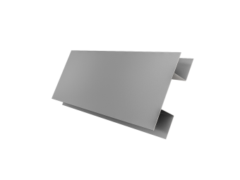 картинка Планка H-образная БХ new 0,45 Drap TX RAL 7004 сигнальный серый (3м) Центр Кровли