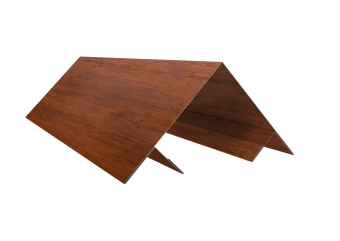 картинка Планка угла внешнего составная верхняя 0,45 Print-Double Premium Golden Wood Fresh (3м) Центр Кровли