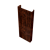 Полустолб для С8,С10 0,45 Print Elite с пленкой Cherry Wood TwinColor (L1,8) Центр Кровли