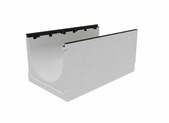 картинка Лоток водоотводный бетонный коробчатый Gidrolica (СО-500мм), с чугунной насадкой КU 100.60,3 (50).65(56)-BGZ-S, №40-0 Центр Кровли