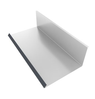 фото Планка примыкания нижняя к трубе 130х240 0,45 PE lite с пленкой RAL 7024 мокрый асфальт (3м) Центр Кровли картинка Планка примыкания нижняя к трубе 130х240 0,45 PE lite с пленкой RAL 7024 мокрый асфальт (3м) Центр Кровли