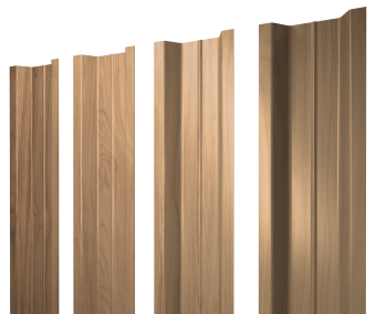 фото Штакетник П-образный В с прямым резом 0,45 Print Elite Honey Wood TwinColor Центр Кровли картинка Штакетник П-образный В с прямым резом 0,45 Print Elite Honey Wood TwinColor Центр Кровли