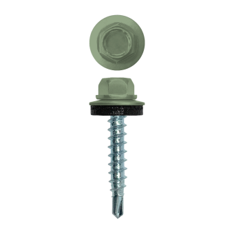 фото Саморез кровельный 4,8х29 (250шт) сверло №1 RAL 6021 Центр Кровли картинка Саморез кровельный 4,8х29 (250шт) сверло №1 RAL 6021 Центр Кровли