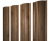 Штакетник Круглый с прямым резом 0,45 Print Premium Pine Wood Fresh Центр Кровли
