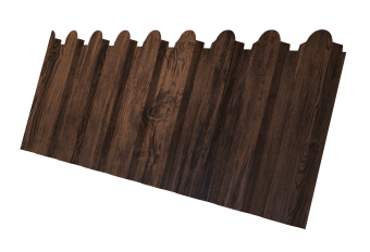 картинка Профнастил С20A фигурный 0,45 Print-Double Elite Antique Wood Центр Кровли