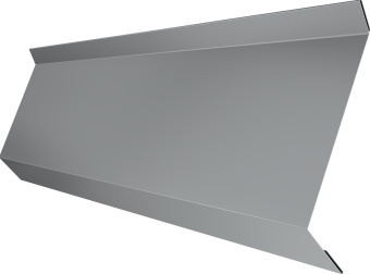 картинка Планка примыкания в штробу 60 Grand Line 0,45 Drap RAL 7004 сигнальный серый (3м) Центр Кровли