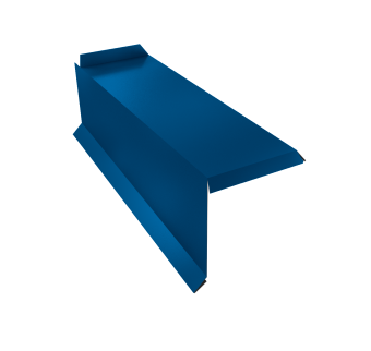 картинка Планка торцевая сегментная 30мм Левая 0,5 Satin с пленкой RAL 5005 сигнальный синий Центр Кровли