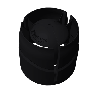 картинка Колпак Krovent Hupcap 110 new черный Центр Кровли