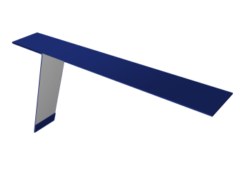 фото Планка карнизная фальц Grand Line 130х80 0,45 PE с пленкой RAL 5002 ультрамариново-синий (3м) Центр Кровли картинка Планка карнизная фальц Grand Line 130х80 0,45 PE с пленкой RAL 5002 ультрамариново-синий (3м) Центр Кровли