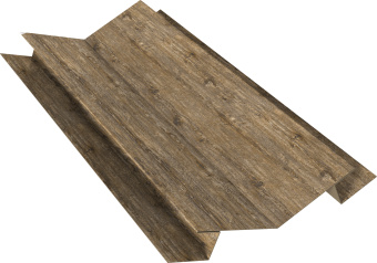 картинка Планка угла внутреннего сложного 135 градусов Экобрус Grand Line 0,45 Принт Элит Северное дерево TwinColor (2м) Центр Кровли